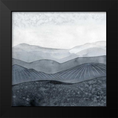 Blustering Valley I Black Modern Wood Framed Art Print by Popp, Grace