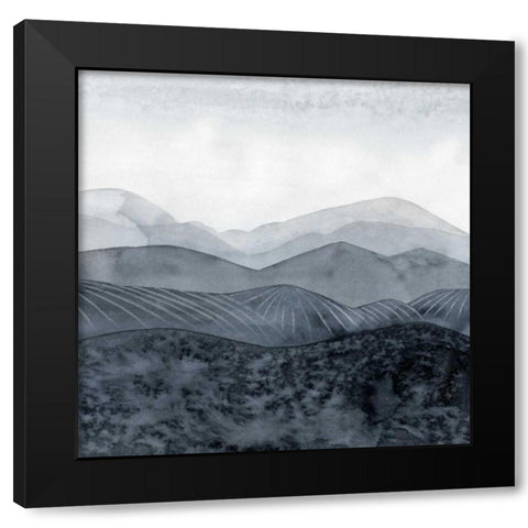 Blustering Valley II Black Modern Wood Framed Art Print with Double Matting by Popp, Grace