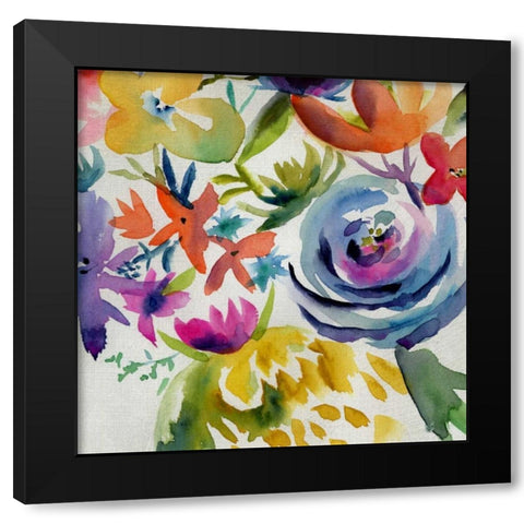 Summer Spectrum I Black Modern Wood Framed Art Print with Double Matting by Zarris, Chariklia