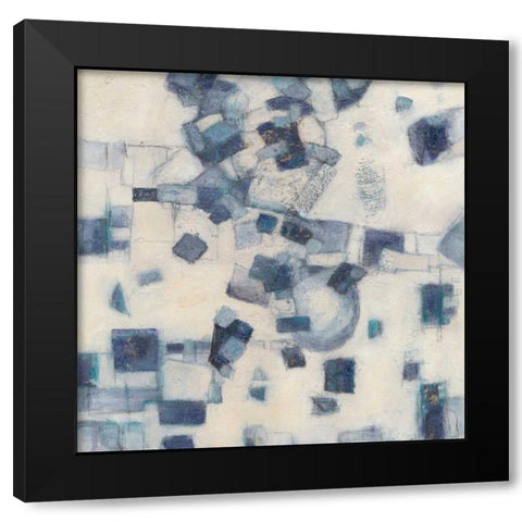 Fantasia II Black Modern Wood Framed Art Print with Double Matting by Crawford, Beverly