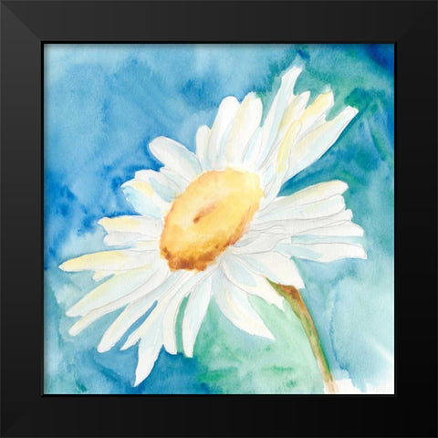 Daisy Sunshine I Black Modern Wood Framed Art Print by Moore, Regina