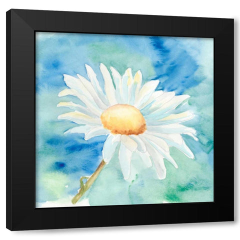 Daisy Sunshine II Black Modern Wood Framed Art Print by Moore, Regina