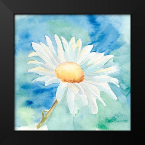 Daisy Sunshine II Black Modern Wood Framed Art Print by Moore, Regina