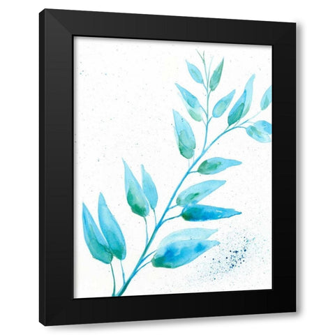 Leaf Sunshine I Black Modern Wood Framed Art Print by Moore, Regina