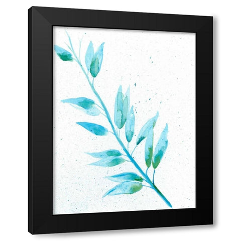 Leaf Sunshine II Black Modern Wood Framed Art Print by Moore, Regina