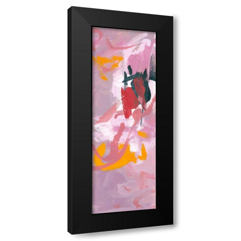 Composition 1b Black Modern Wood Framed Art Print with Double Matting by Wang, Melissa