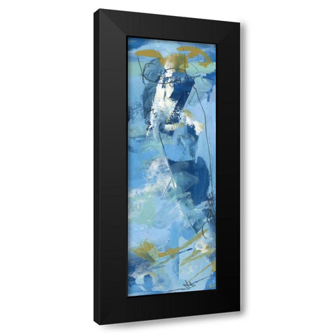 Composition 3a Black Modern Wood Framed Art Print with Double Matting by Wang, Melissa