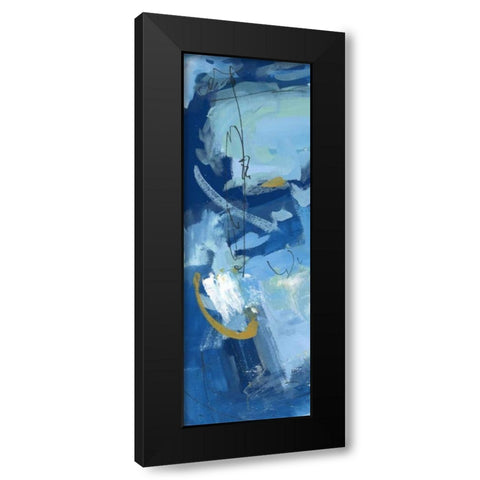 Composition 3b Black Modern Wood Framed Art Print with Double Matting by Wang, Melissa