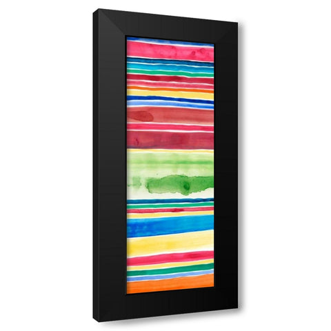 Cabana Panel II Black Modern Wood Framed Art Print with Double Matting by Moore, Regina