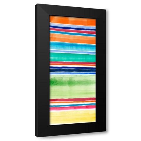 Cabana Panel III Black Modern Wood Framed Art Print with Double Matting by Moore, Regina