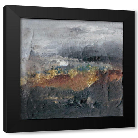 Mountains in the Mist I Black Modern Wood Framed Art Print by Combs, Joyce