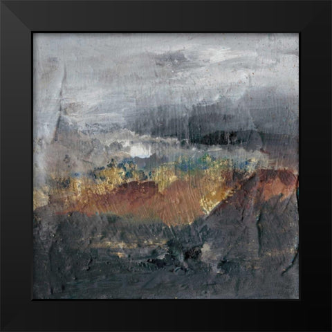 Mountains in the Mist I Black Modern Wood Framed Art Print by Combs, Joyce