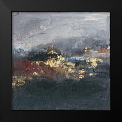 Mountains in the Mist II Black Modern Wood Framed Art Print by Combs, Joyce