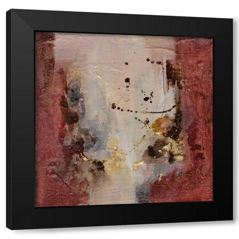 Early Autumn Abstract I Black Modern Wood Framed Art Print with Double Matting by Combs, Joyce