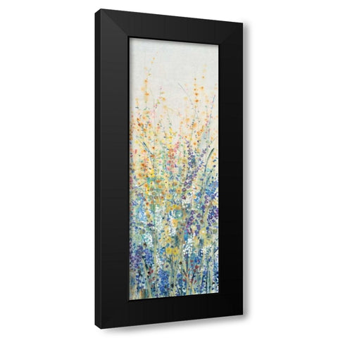 Wildflower Panel I Black Modern Wood Framed Art Print by OToole, Tim