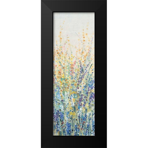 Wildflower Panel I Black Modern Wood Framed Art Print by OToole, Tim