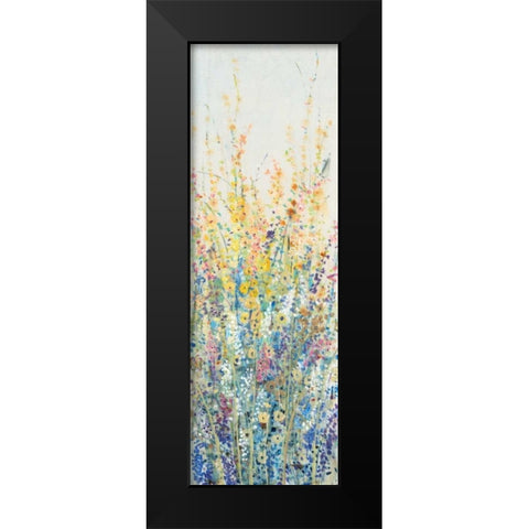 Wildflower Panel II Black Modern Wood Framed Art Print by OToole, Tim