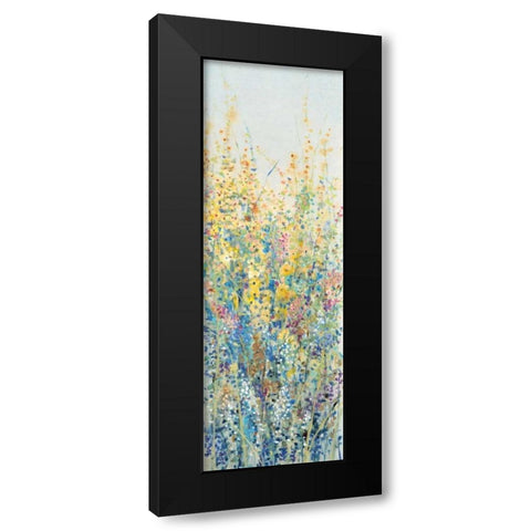 Wildflower Panel III Black Modern Wood Framed Art Print by OToole, Tim