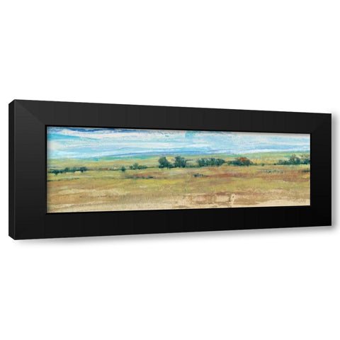 Distant Treeline Panel I Black Modern Wood Framed Art Print by OToole, Tim