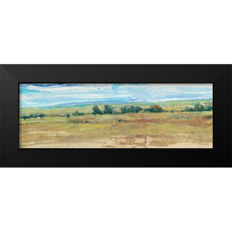 Distant Treeline Panel I Black Modern Wood Framed Art Print by OToole, Tim