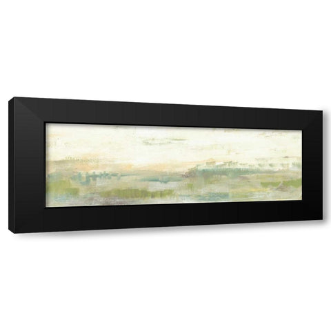 Greenery Horizon Line I Black Modern Wood Framed Art Print by Goldberger, Jennifer