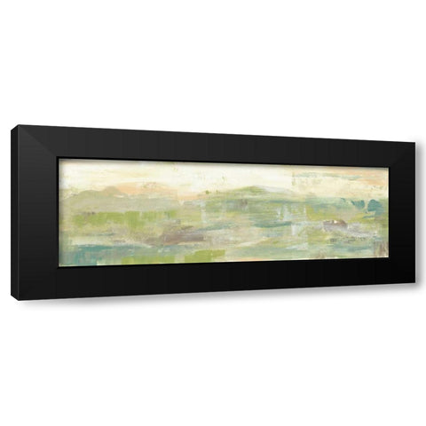 Greenery Horizon Line III Black Modern Wood Framed Art Print by Goldberger, Jennifer