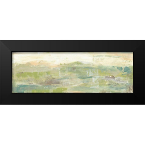 Greenery Horizon Line III Black Modern Wood Framed Art Print by Goldberger, Jennifer