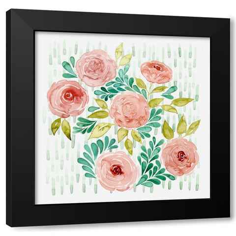 Spring Blossoming I Black Modern Wood Framed Art Print by Popp, Grace
