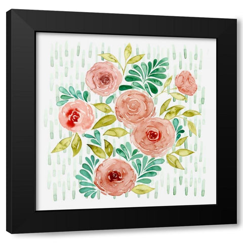 Spring Blossoming II Black Modern Wood Framed Art Print by Popp, Grace