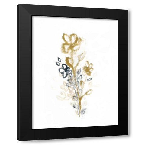 Bronze Spray I Black Modern Wood Framed Art Print by Vess, June Erica
