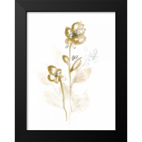 Bronze Spray III Black Modern Wood Framed Art Print by Vess, June Erica