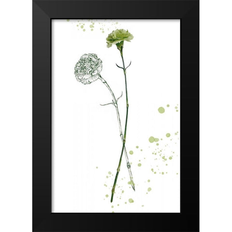 Botany Flower III Black Modern Wood Framed Art Print by Wang, Melissa