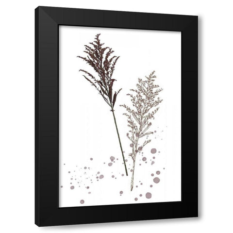 Botany Flower VI Black Modern Wood Framed Art Print with Double Matting by Wang, Melissa