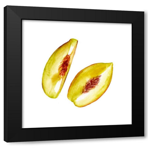 Love Me Fruit V Black Modern Wood Framed Art Print by Wang, Melissa