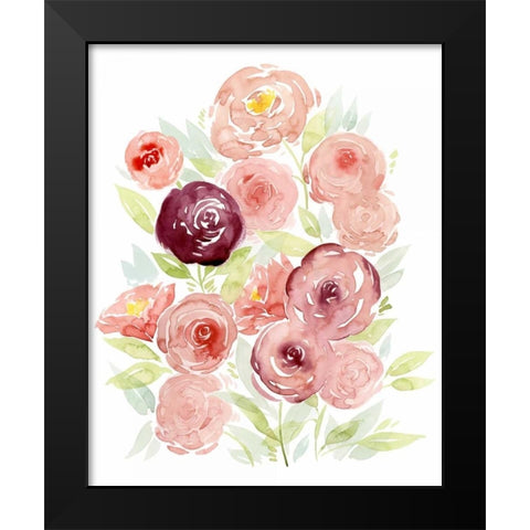 Rosen Garden II Black Modern Wood Framed Art Print by Popp, Grace