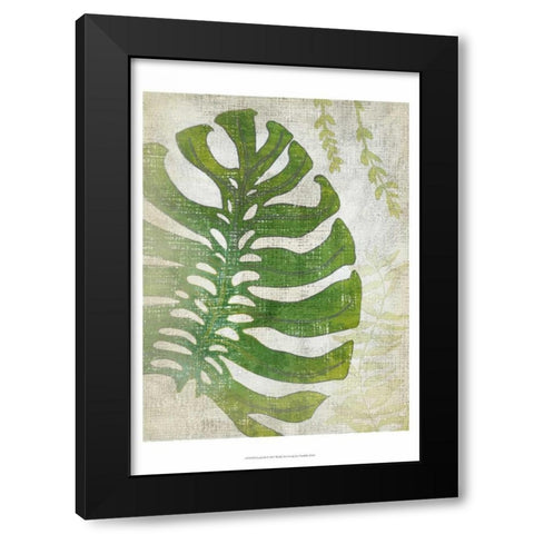 Frond III Black Modern Wood Framed Art Print with Double Matting by Zarris, Chariklia