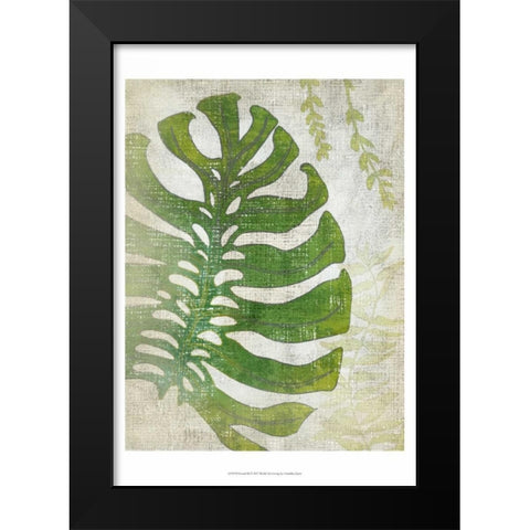 Frond III Black Modern Wood Framed Art Print by Zarris, Chariklia