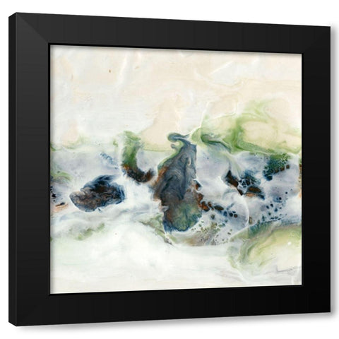 Melting in Love III Black Modern Wood Framed Art Print with Double Matting by Bramma, Lila