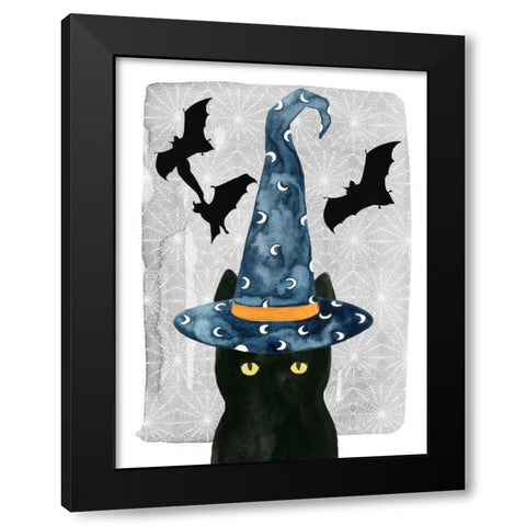Black Cat I Black Modern Wood Framed Art Print by Popp, Grace