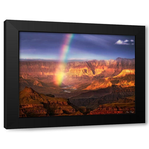 Canyon View IV Black Modern Wood Framed Art Print by Drost, David