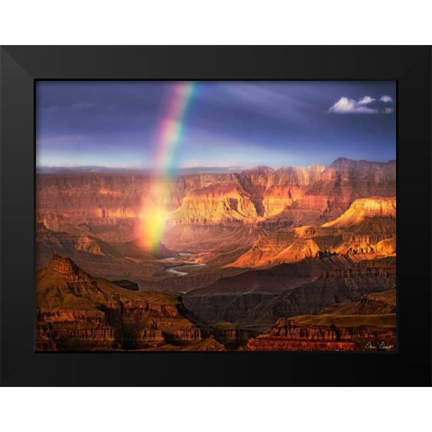 Canyon View IV Black Modern Wood Framed Art Print by Drost, David