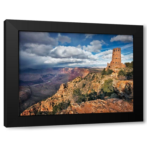 Canyon View VII Black Modern Wood Framed Art Print by Drost, David