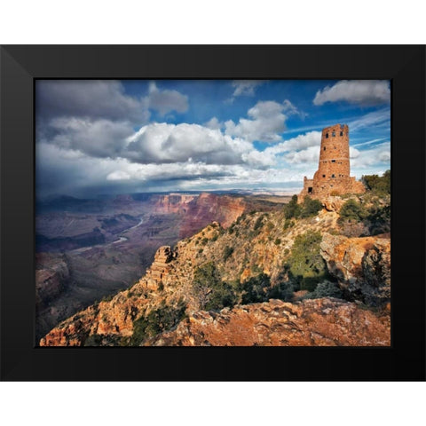 Canyon View VII Black Modern Wood Framed Art Print by Drost, David
