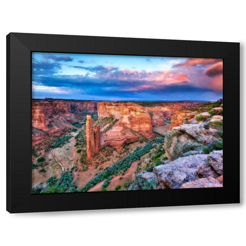 Canyon View VIII Black Modern Wood Framed Art Print by Drost, David