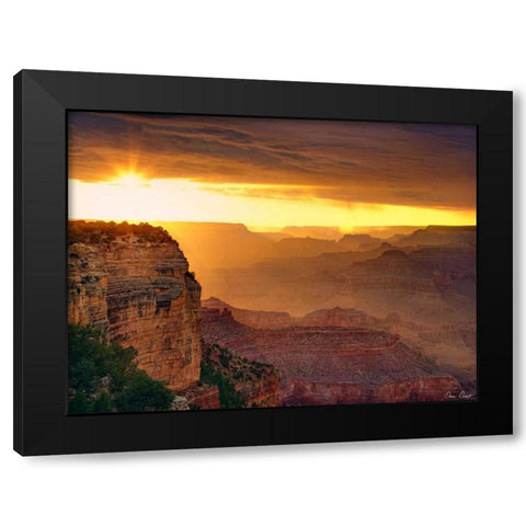 Canyon View IX Black Modern Wood Framed Art Print by Drost, David