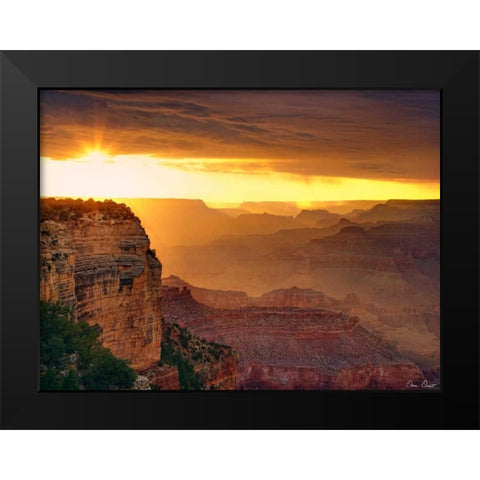 Canyon View IX Black Modern Wood Framed Art Print by Drost, David