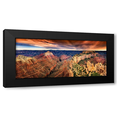 Canyon View XII Black Modern Wood Framed Art Print by Drost, David