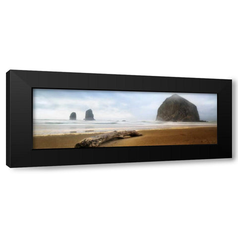 From Cannon Beach II Black Modern Wood Framed Art Print by Drost, David