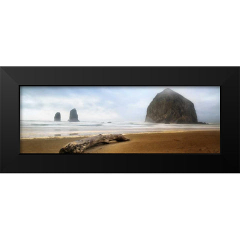 From Cannon Beach II Black Modern Wood Framed Art Print by Drost, David