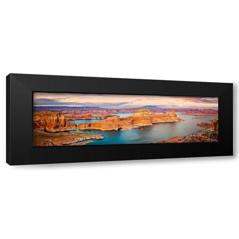 Lake Canyon View III Black Modern Wood Framed Art Print by Drost, David